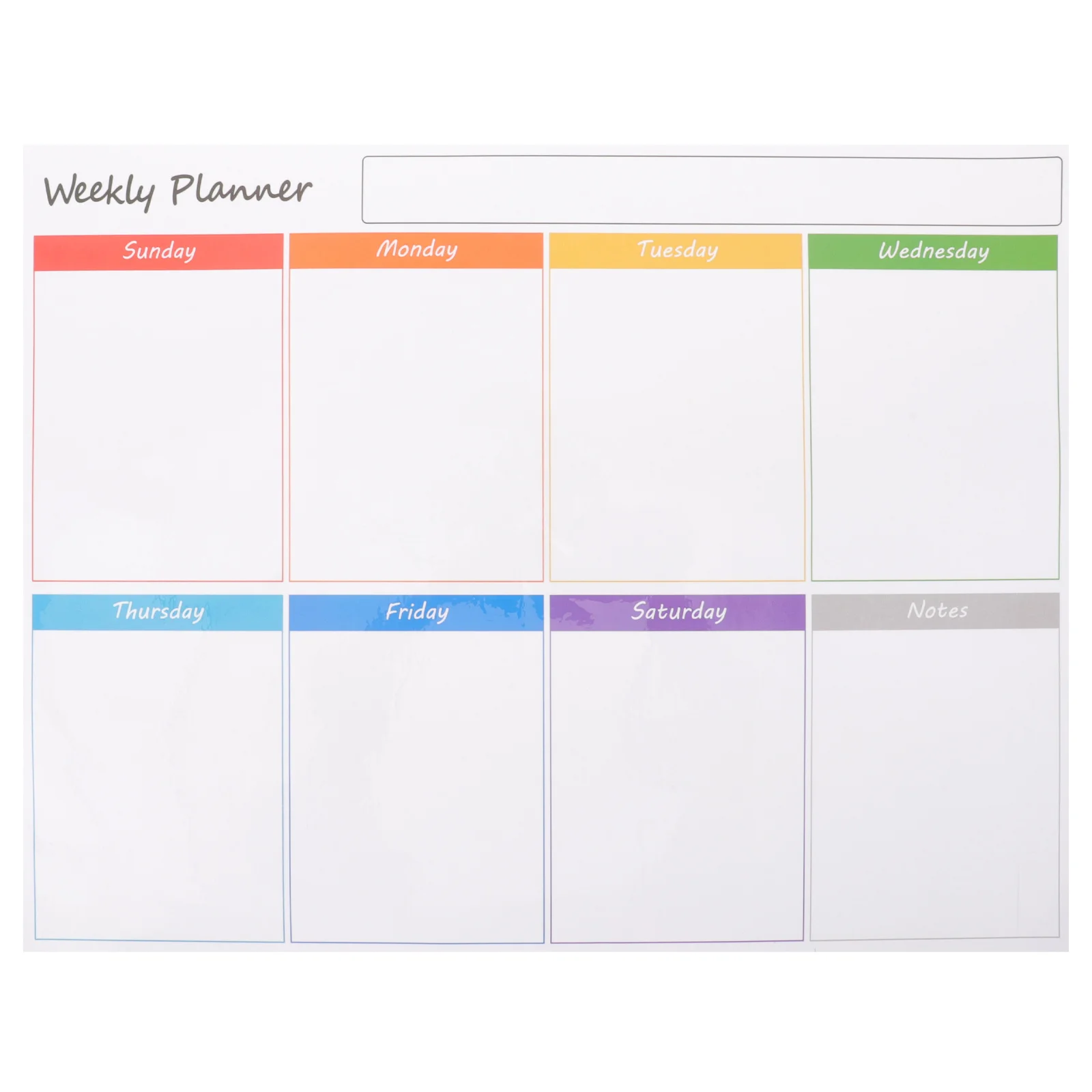 Magnetische, trocken abwischbare Tafel, magnetischer Planer, Wochenkalender, Kühlschrank, Zeitplantafel, löschbares Whiteboard für den Kühlschrank