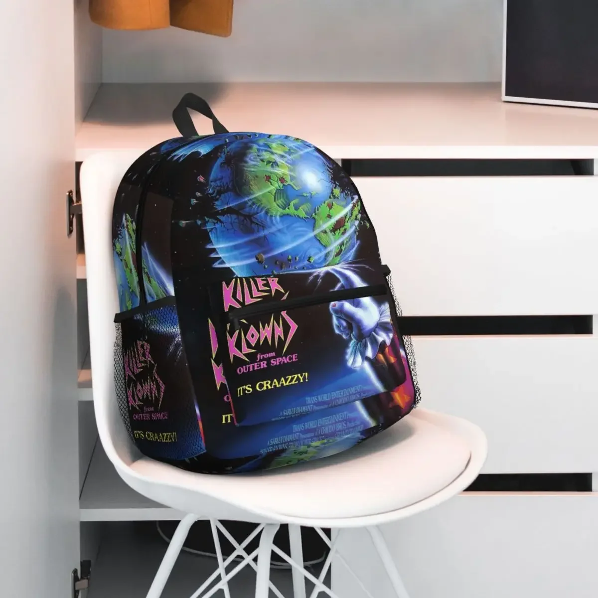 Killer Klowns From Outer Space Student Backpack School Bag Hiking Travel Daypack for Men Women Fashion Bookbag Shoulder Bags