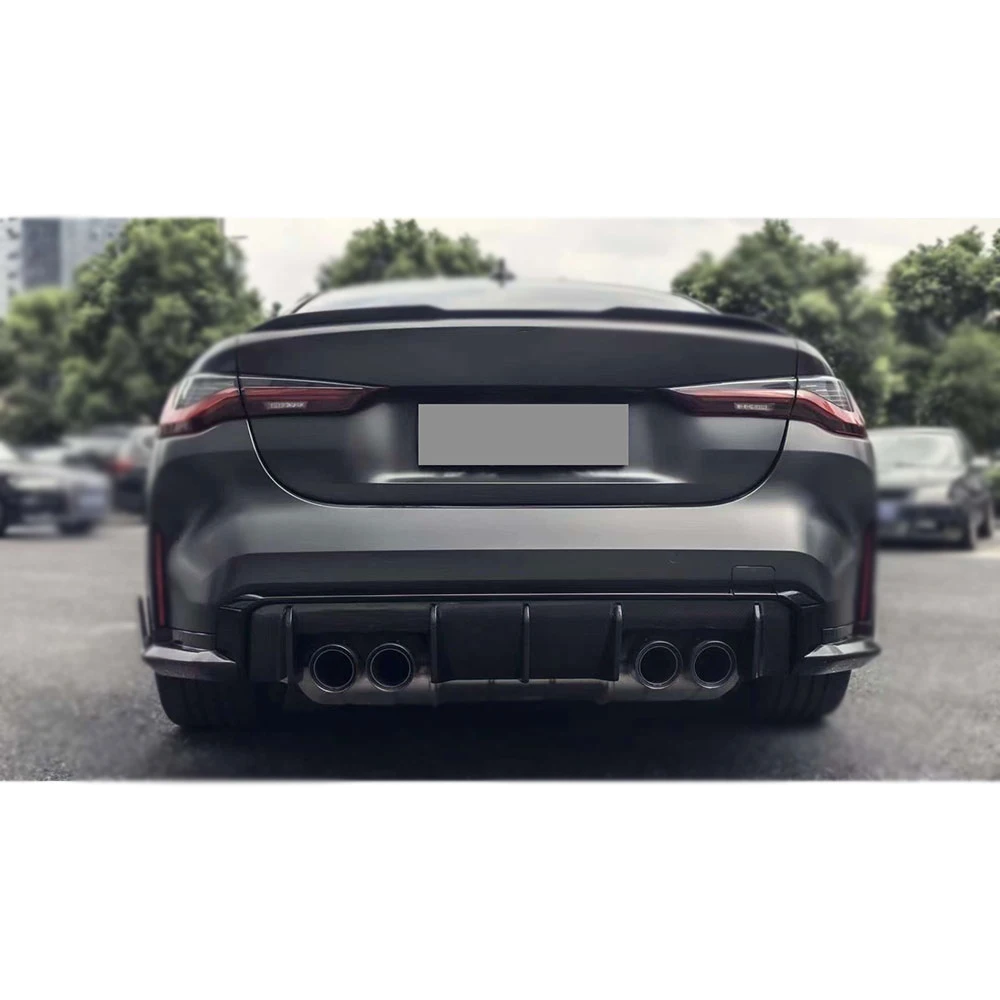 Prepreg Dry Carbon Rear Bumper Lip Diffuser Spoiler For BMW G80 M3 G82 G83 M4 2021+ ABS Car Diffuser Body Kits Accessories view 5