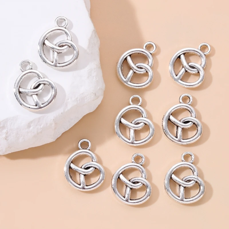 40pcs New Heart Alloy Charms Fashion Surround Cute Pendants For Making Handmade DIY Findings Accessories Necklace Jewelry