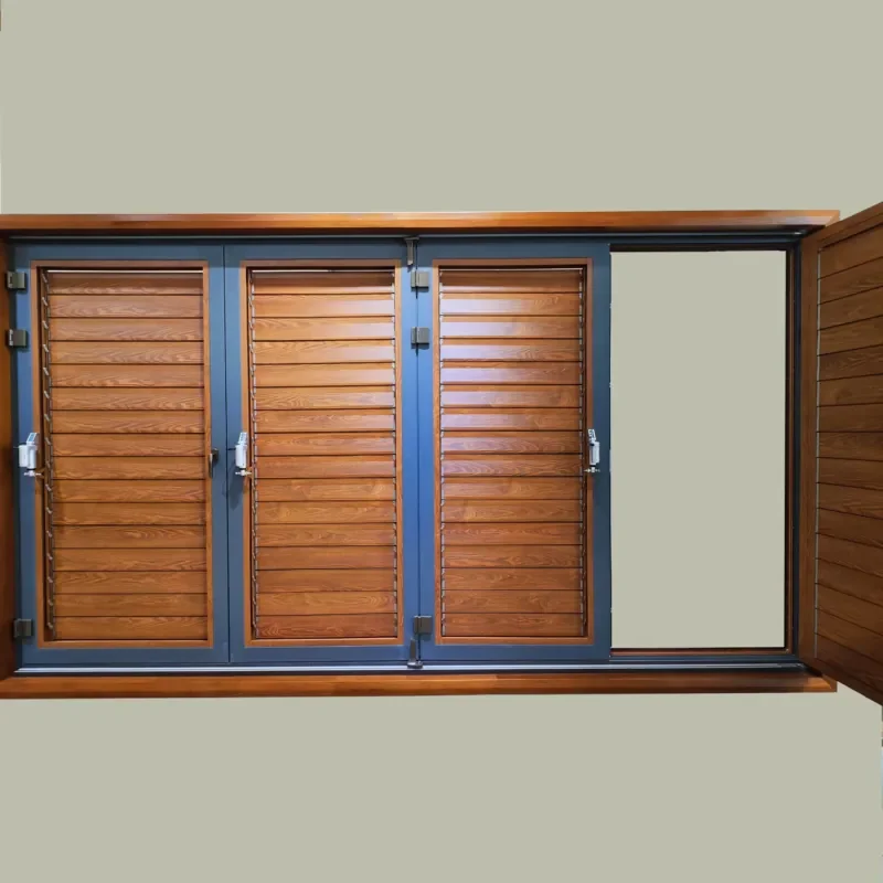 Aluminum Exterior Shutters Sunshade Blinds Horizontal Louver Blind Sunshade Shuttered Window