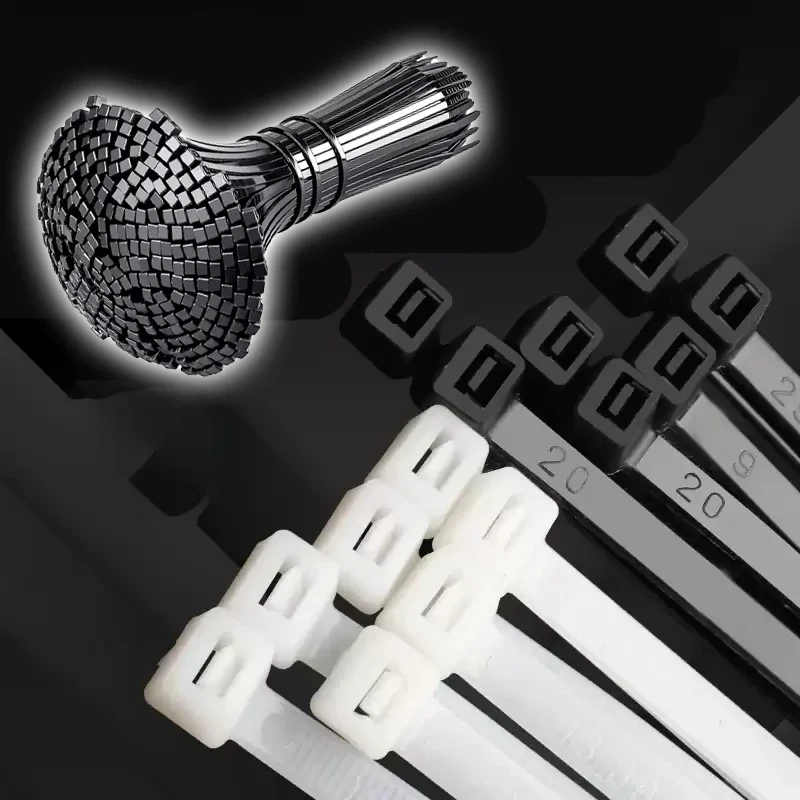 Nylon zip ties, plastic zip ties, self-locking zip ties, binding straps, zip ties, black zip ties Accessories