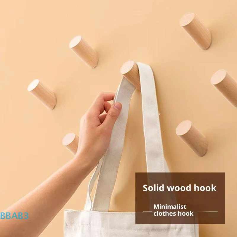حمالة تعليق جدارية خطاف خشب الزان حامل الحمام مفتاح معطف الرف باب المطبخ هوك الزخرفية لتنظيم الأدوات اكسسوارات المنزل