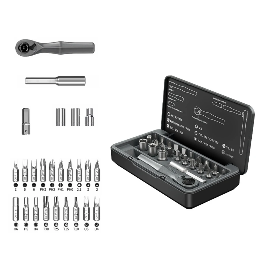 

Набор трещоточных отверток для смартфонов, 160*88*30 мм (6.29*3.46*1.18 дюйма), для труднодоступных мест