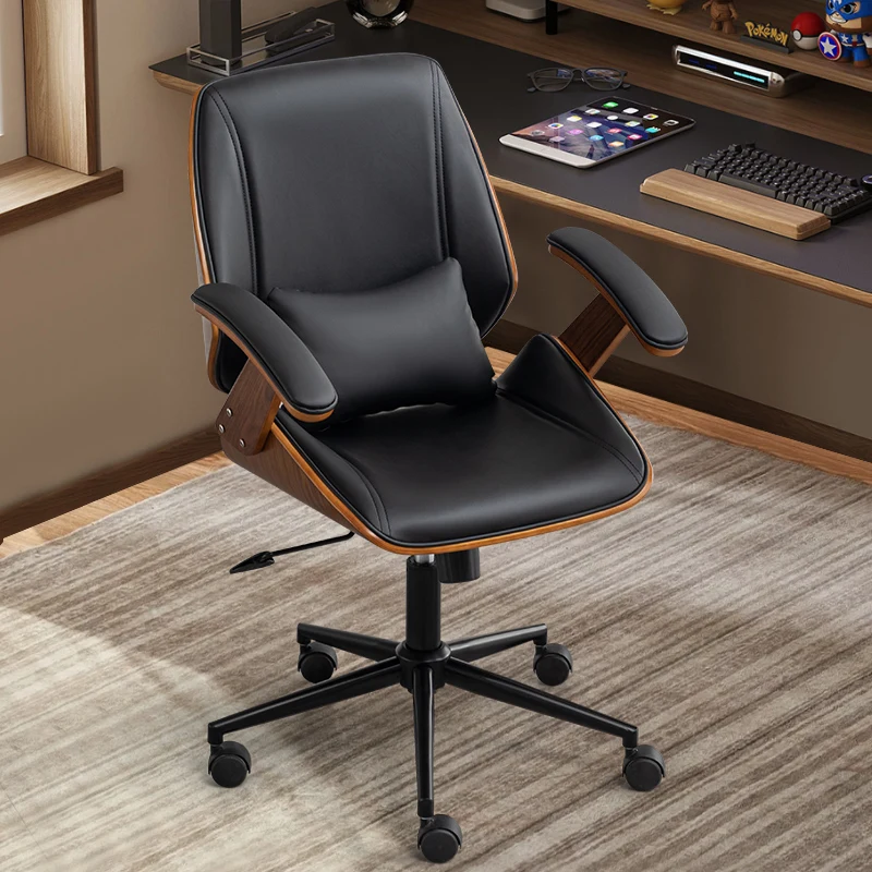Computer Throne Office Chair Swivel Rocking Leather Bar Playseat Office Chair Backrest Relaxing Silla Oficina Home Furniture