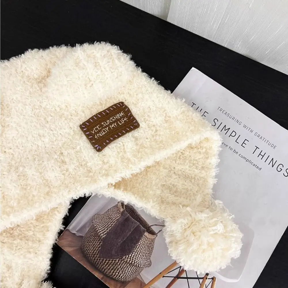 شخصية رقيق الدب الصغير آذان قبعة قبعة صوف بالاكلافا قبعة كل مباراة آذان الدب محبوك قبعة الشتاء/الخريف