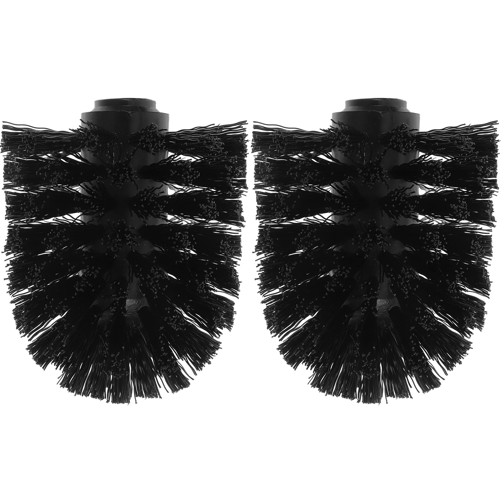 

2pcs Toilet Replacement Heads Clean Brush Heads Round Plastic Sturdy Bristles For Bathroom Hotel Toilets Toilet Bowl Brush