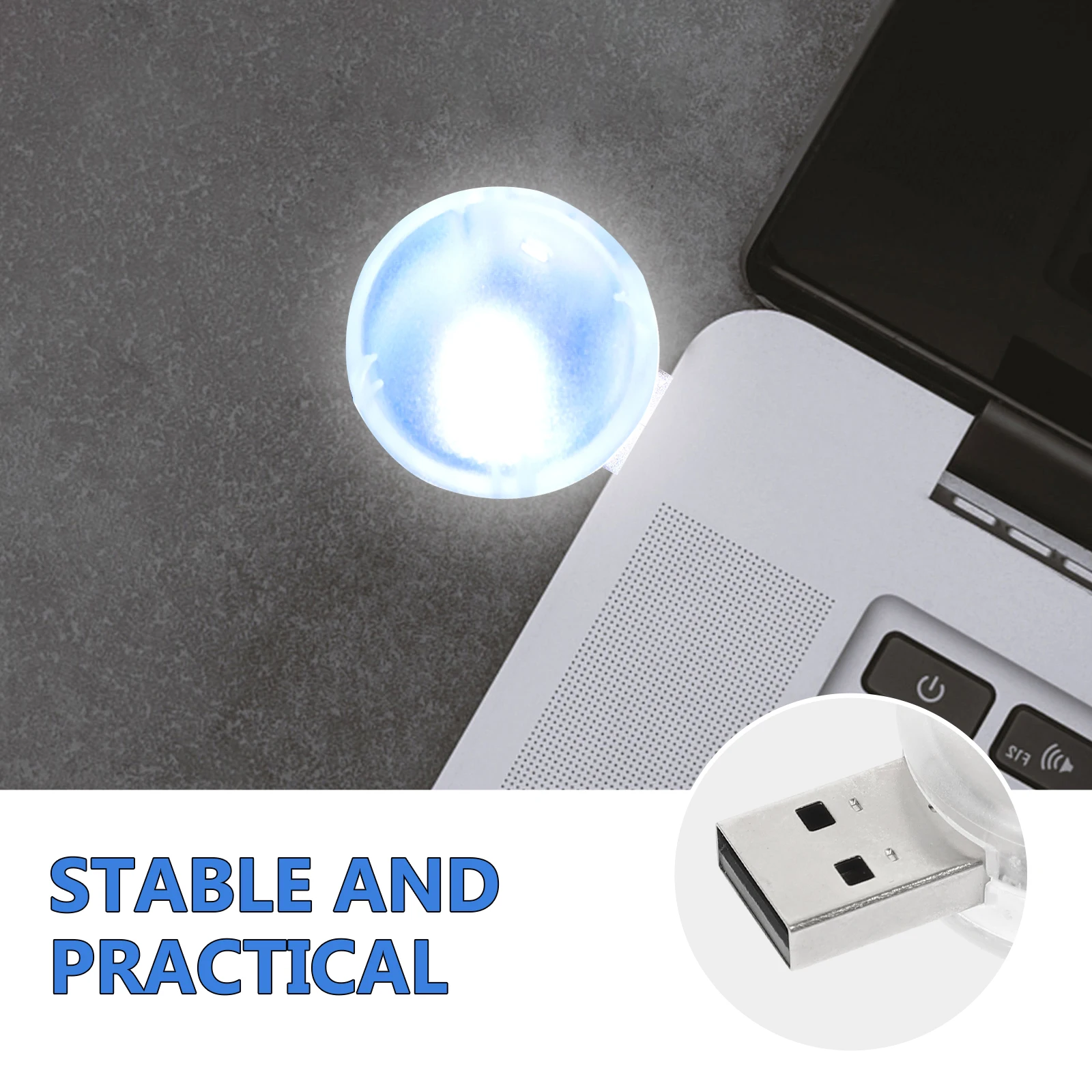 

Активированный USB-светильник Портативный RGB-ночник Активированная звуком лампа для клавиатуры Компьютерное светодиодное освещение USB Окружающий интерьер