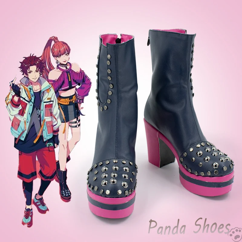 

Paradox Live Anne Faulkner Cosplay Shoes Anime Cos Long Boots Cosplay Costume Prop Shoes for Con Halloween Party