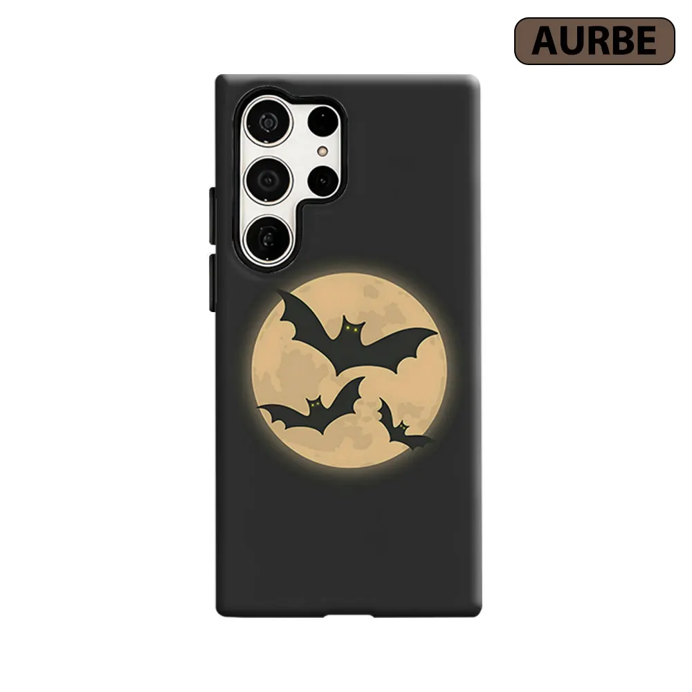 Moon Bats Phone Case For Samsung Galaxy S26 S25 S24 S23 Ultra Plus HD Hard Double Layer Film Cover