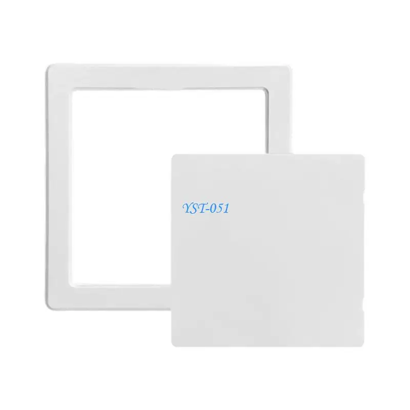 E15A Adhesive Plastic Inspection Hole Cover Removable Hinged Access Hatches Door For Ceiling Wall Ventilation Openings