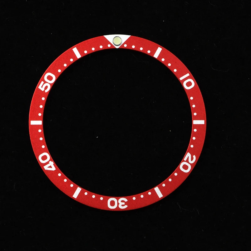 

HEIMDALLR 31.5-38mm RED Hardened Aluminium Bezel Insert For NH35 NH36 Movement Dive Watch Automatic Watch C3 Super Luminous