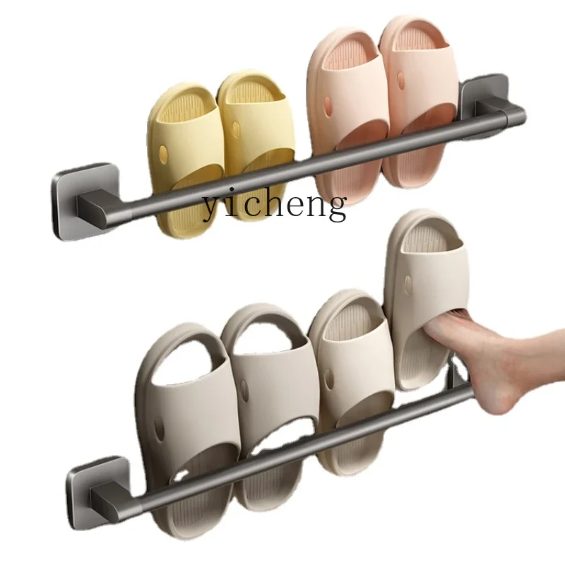 ZK Bathroom Slipper Rack Toilet Rack Punch-Free Shoe Storage Fantastic Toilet Wall