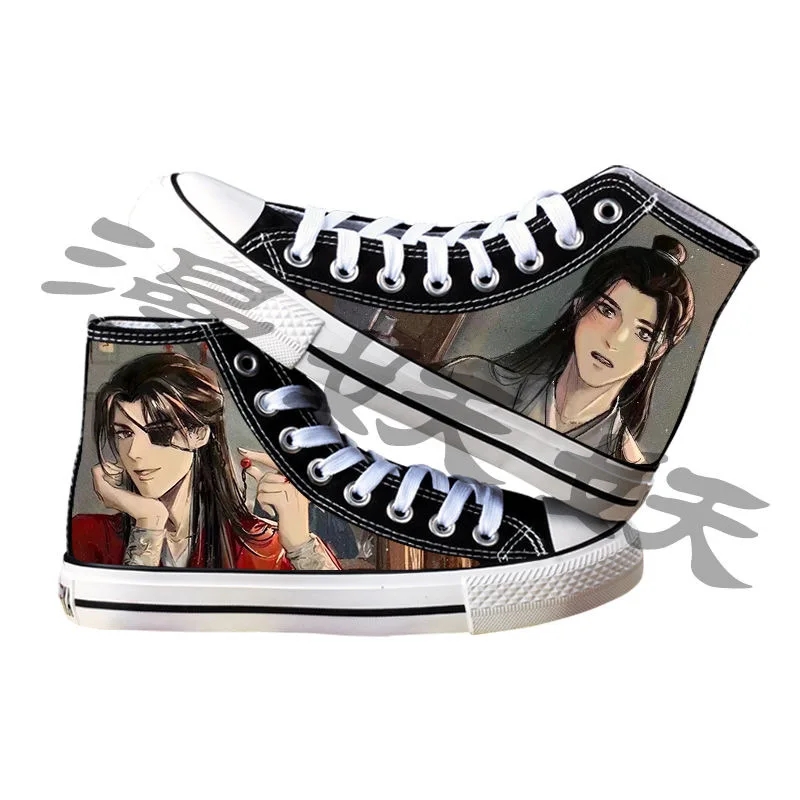 Tian Guan Ci Fu Huacheng Xie Lian Canvas Shoes  Anime Novel Surrounding Male And Female Students New High Top Casual Fashion