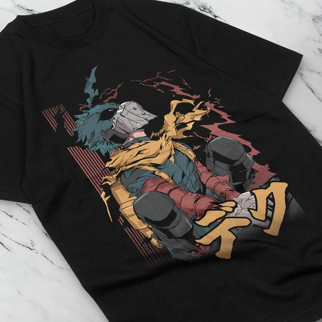 Deku تي شيرت Izuku Midoriya أنيمي قمصان جميع حجم الجرافيك تي شيرت المتضخم تي شيرت الملابس النسائية موضة الموضة