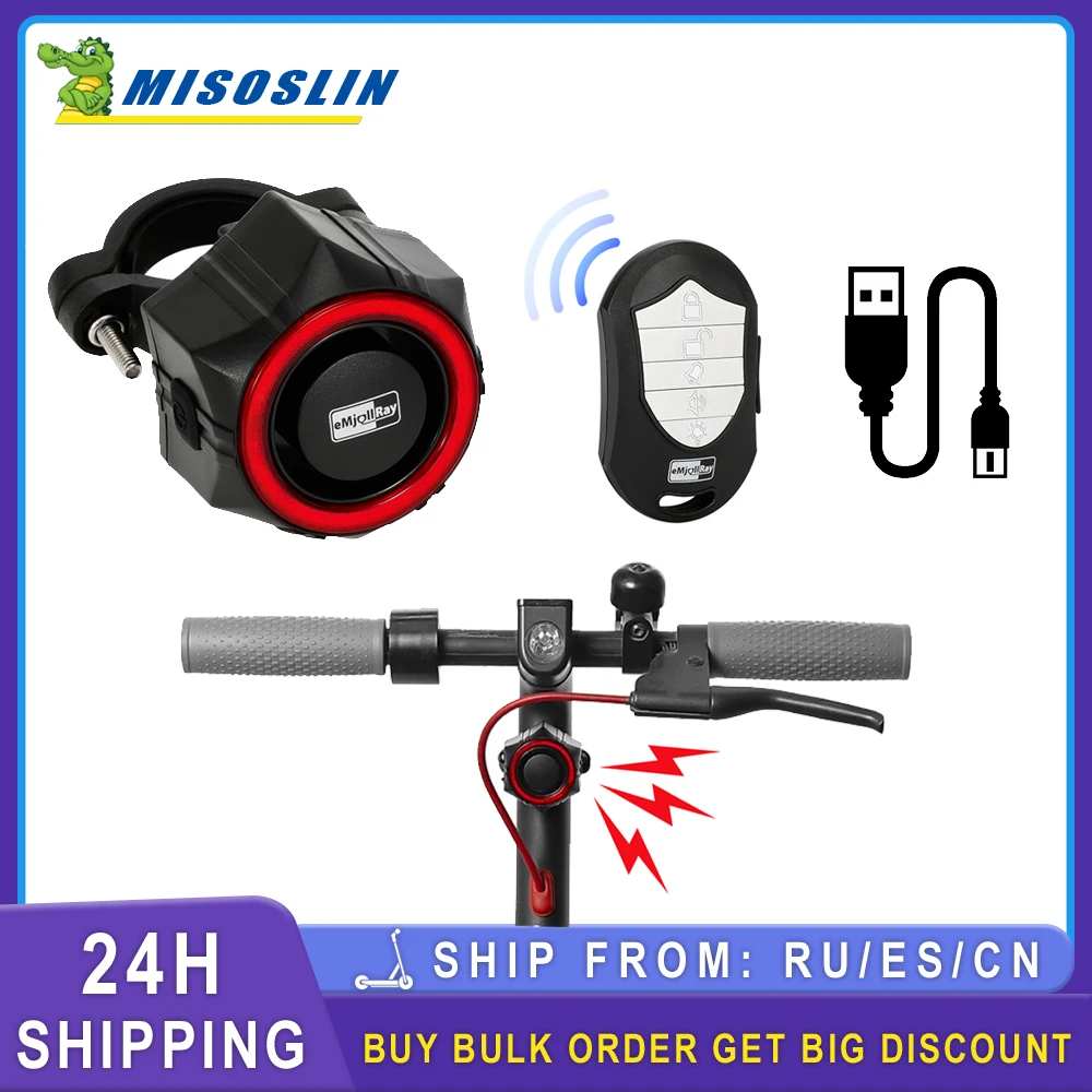 Wireless Anti-Theft for Xiaomi M365 Pro2 Mi3 4Pro 4Lite Electric Scooter Burglar Alarm Remote Control 110dB Vibration Sensor