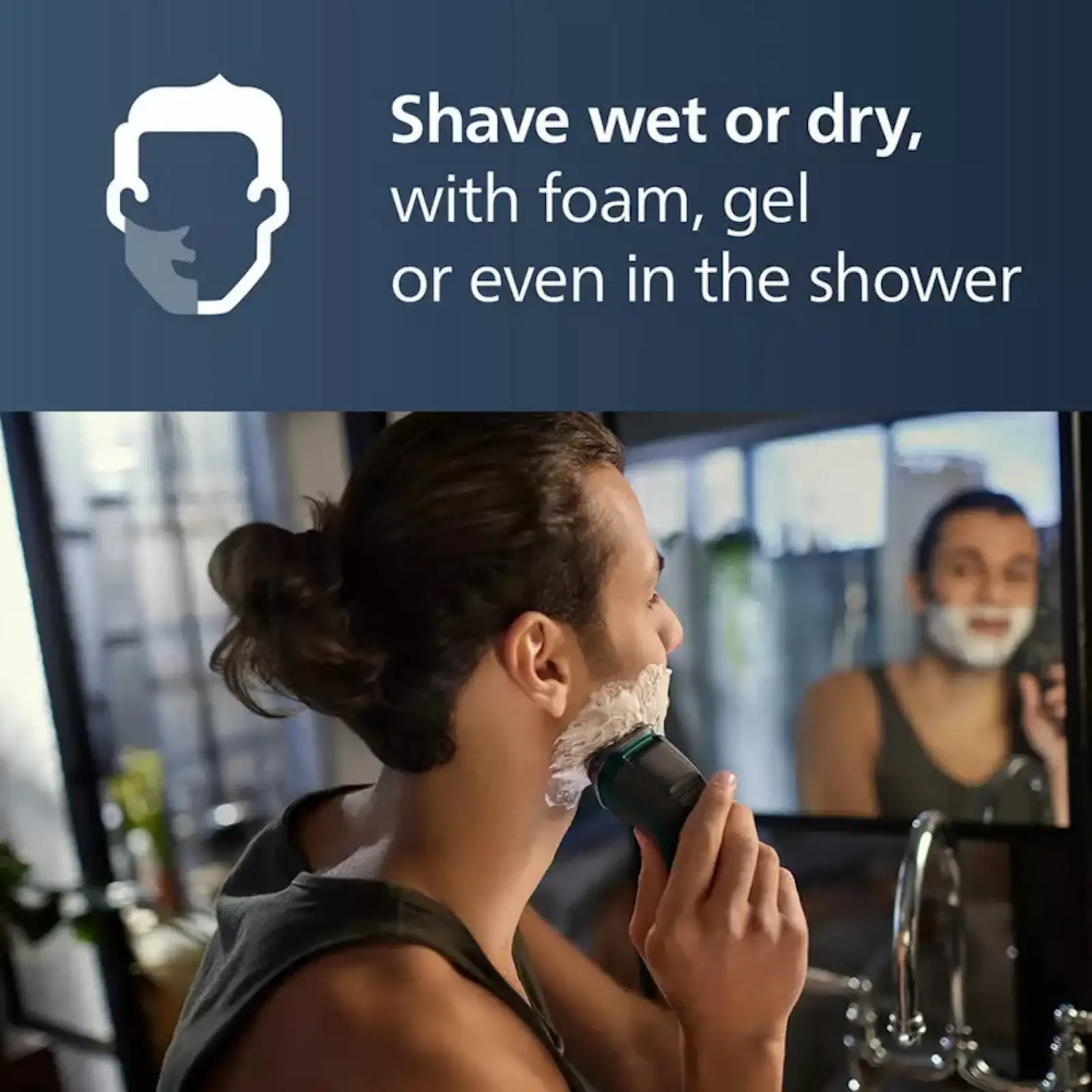 Philips Norelco Razor Series 3000 S3143، بدون عبوة أصلية، شفرات ComfortCut، رؤوس مرنة 5D، مفتوحة بلمسة واحدة #2