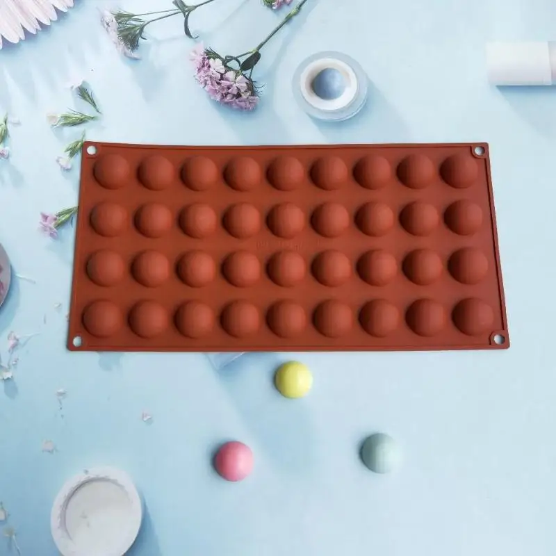 [MA]36 Cups Semi Sphere Silicone Chocolate Mold Half Ball Dome Baking Moulds DIY Pudding Candy Jelly Kitchen Baking Tool[MA]