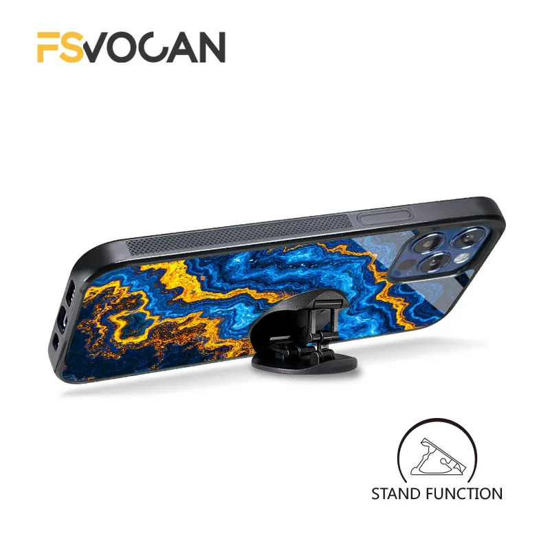 브래킷 마블 포에틱 커렌츠 아이폰 17 16 15 14 13 12 11 18 프로 맥스 폰 케이스, 회전하는 색조와 빛으로 노래하는 것 같은 디자인