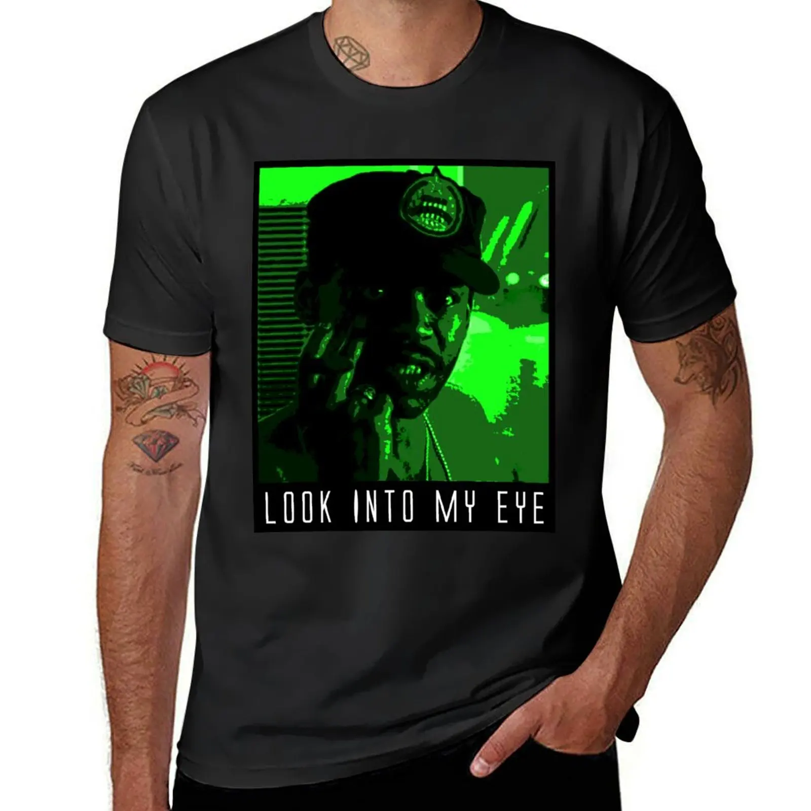Look Into My Eye T-Shirt sweat cute clothes boys animal print Aesthetic clothing oversized t shirts for men
