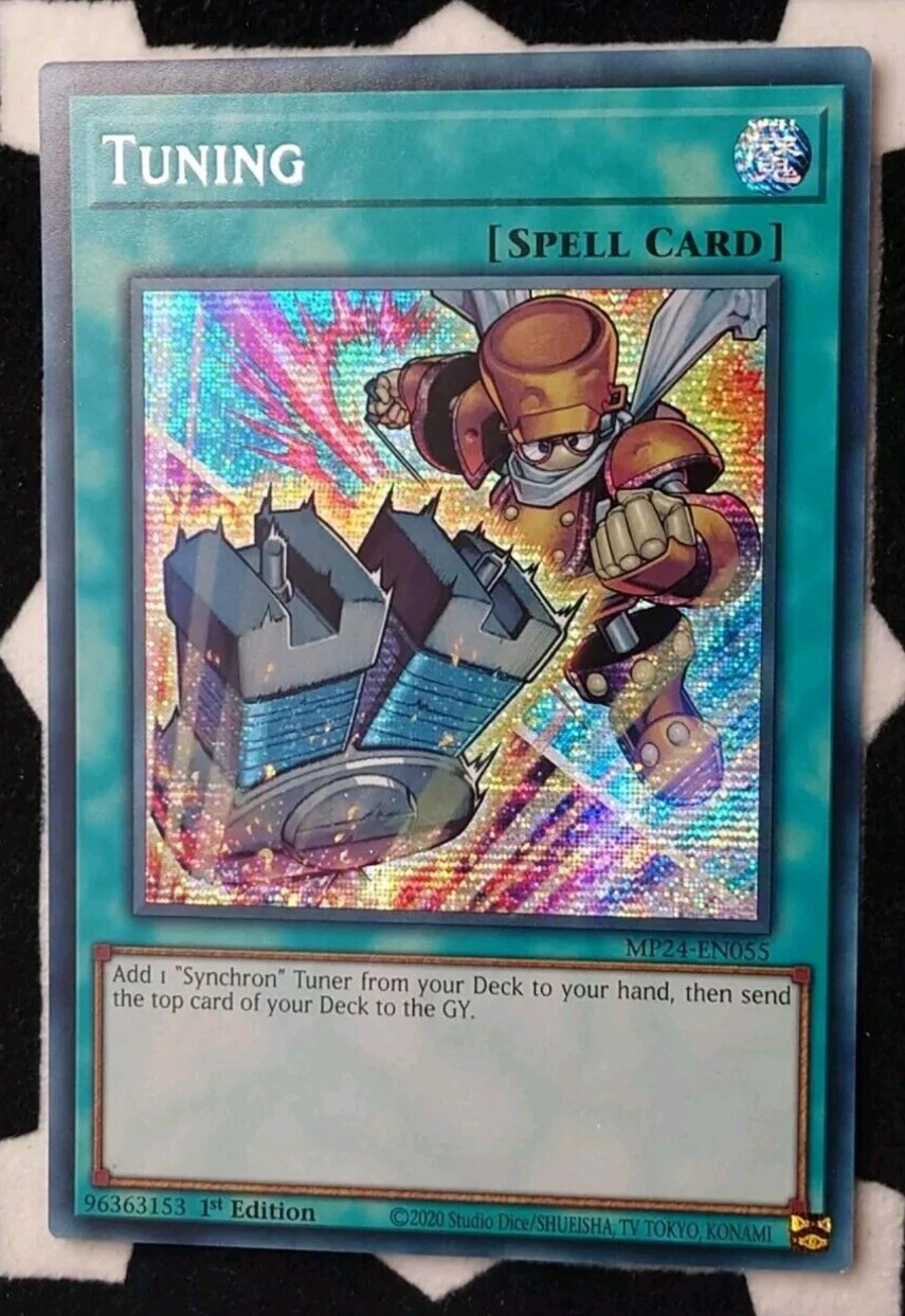 

Yugioh KONAMI Duel Monsters TCG MP24-EN055 Tuning Secret Rare English 1st Edition Collection Mint Card