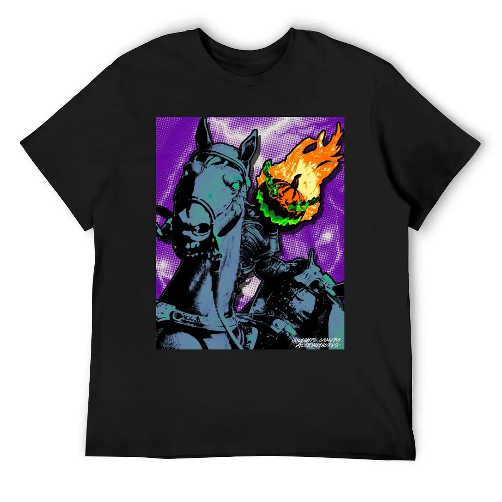 

Neon Nightmare: The Galloping Ghost T-Shirt topping funny meme t-shirts kawaii clothes plus size clothes clothes for men