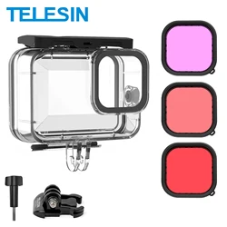 TELESIN Waterproof Case For GoPro Hero 12 11 10  9