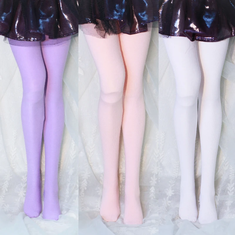 New 1/3 1/4 1/6 White/Black/Purple/Pink Pantyhose leggings DD MSD Socks Pants YOSD Clothes prevent staining for bjd dolls