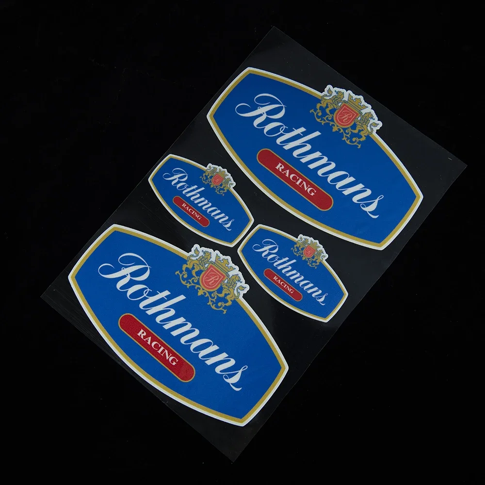 ملصقات الدراجات النارية Rothmans سباق السيارات خوذة الدراجة البخارية الشارات لسوزوكي هوندا كاواساكي دوكاتي ياماها فيسبا اكسسوارات موتو #4
