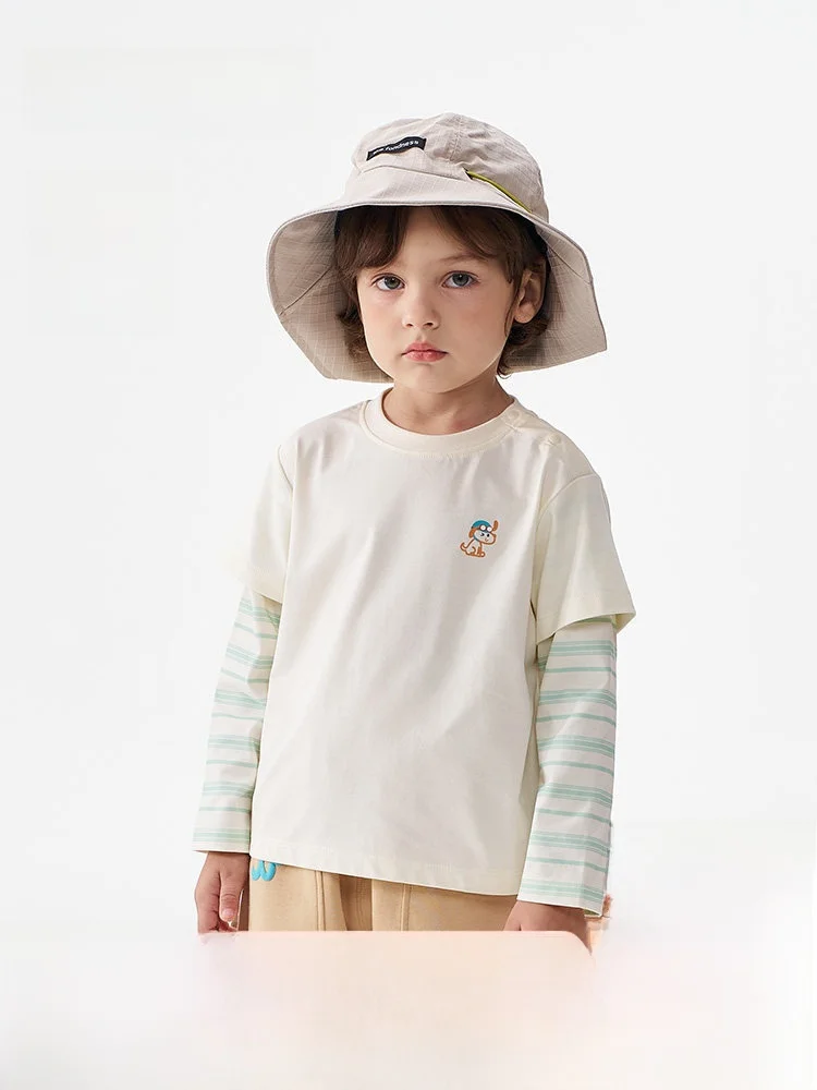 spring-long-sleeve-round-neck-t-shirt-for-boys-outdoor-travel-casual-loose-fit-cotton-knitted-baby-outfit-by-great-family