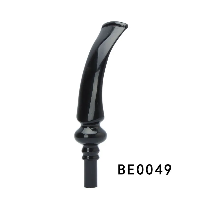 MUXAING Gourd-shaped acrylic pipe mouthpiece 7.3mm flue open 10.3mm tenon opening 3mm filter flue For tobacco pipe accessories