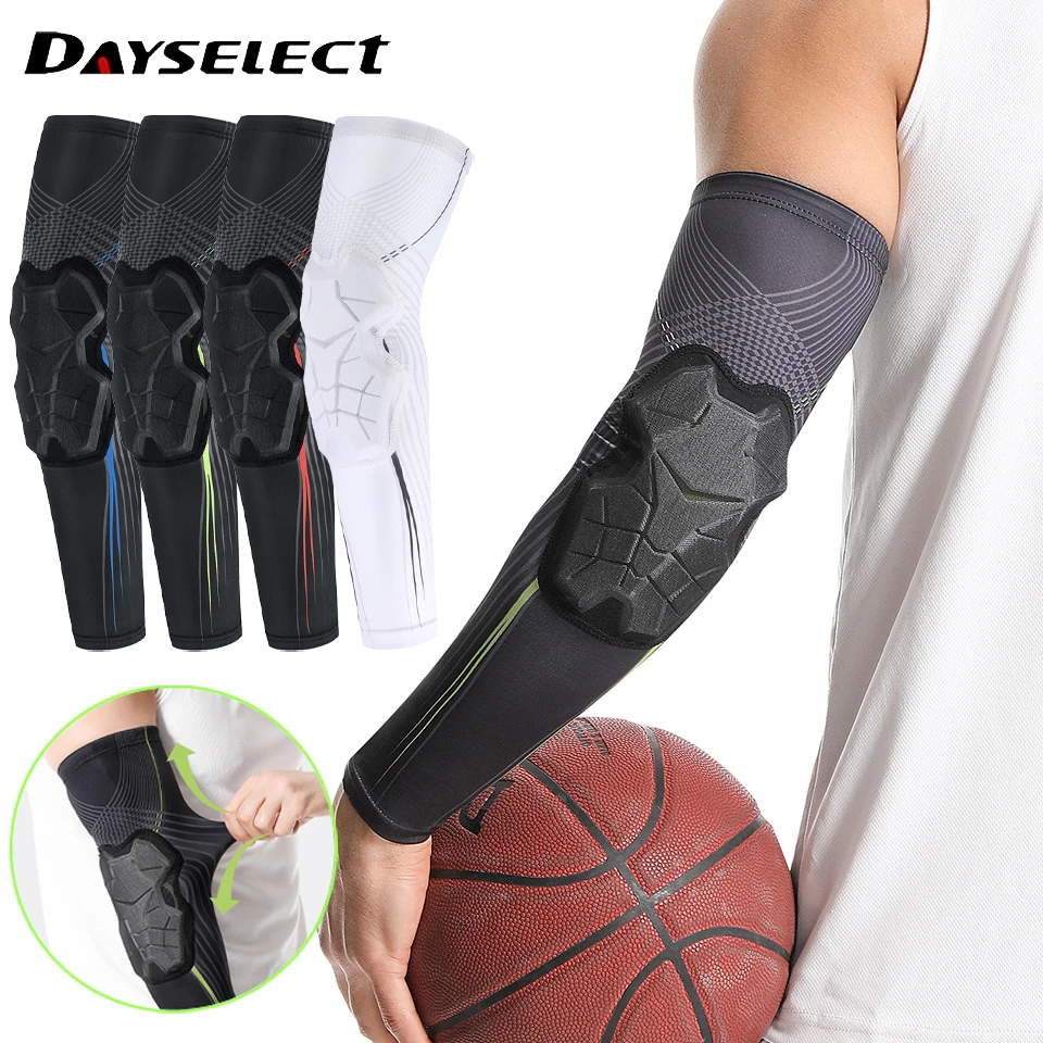 

1Pcs Sports Anti-collision Elbow Pads Compression Arm Sleeves Protector For Outdoor Basketball Football Bike Elbow Support Guard