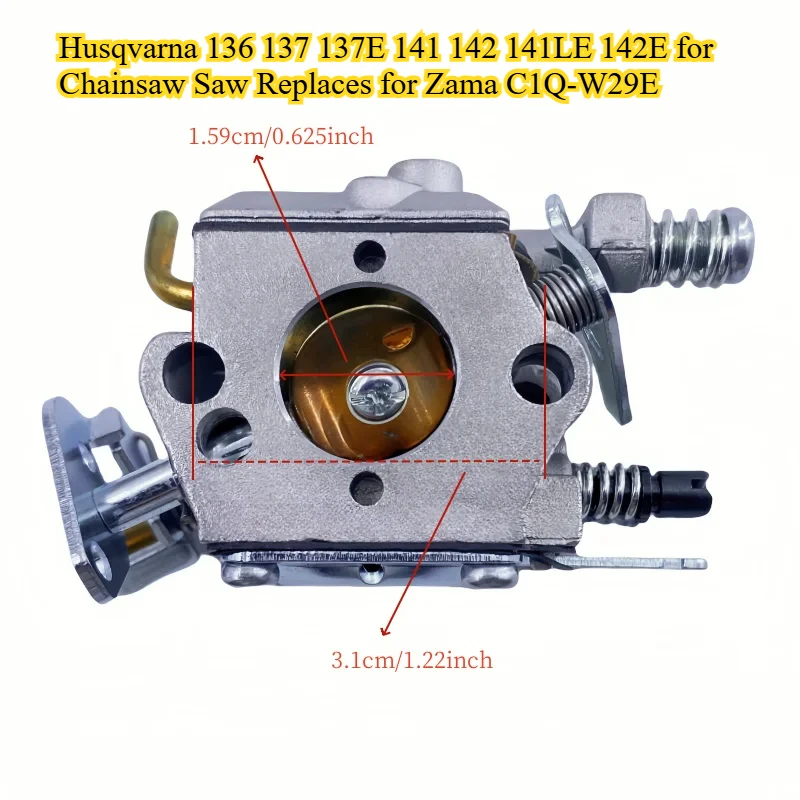 

Карбюратор для Husqvarna 136 137 137E 141 142 141LE 142E для бензопилы, заменяет карбюратор Zama C1Q-W29E WT-834 WT-657 WT-285