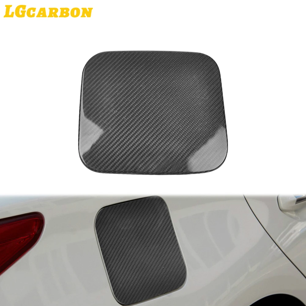 LGcarbon Real Carbon Real Carbon Fiber Q50 Gas Tank Fuel Oil Cover Trims For Infiniti Q50 2014-2020