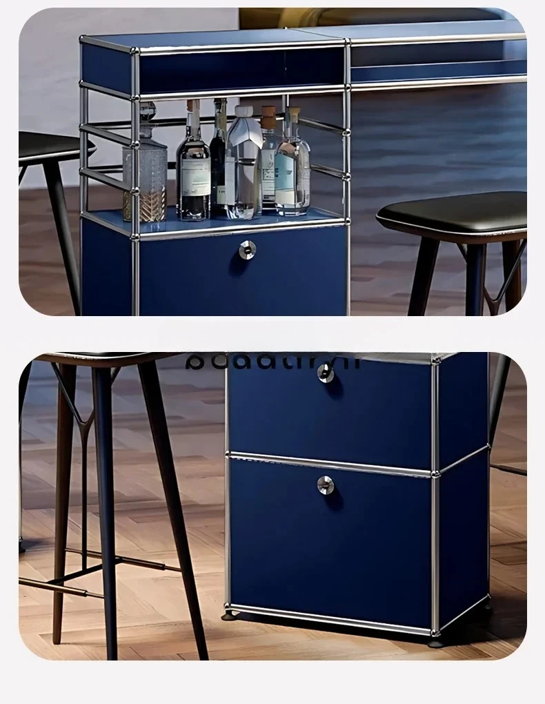 Armário de módulo medieval USM, cômoda simples personalizada, quarto, sala de estar, armário lateral CQY