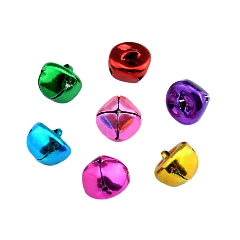 30Pcs 13X14mm Metal Matte Christmas Bells Jingle Ball For Household Party Decoration Pendants DIY Earrings Handmade Accessories