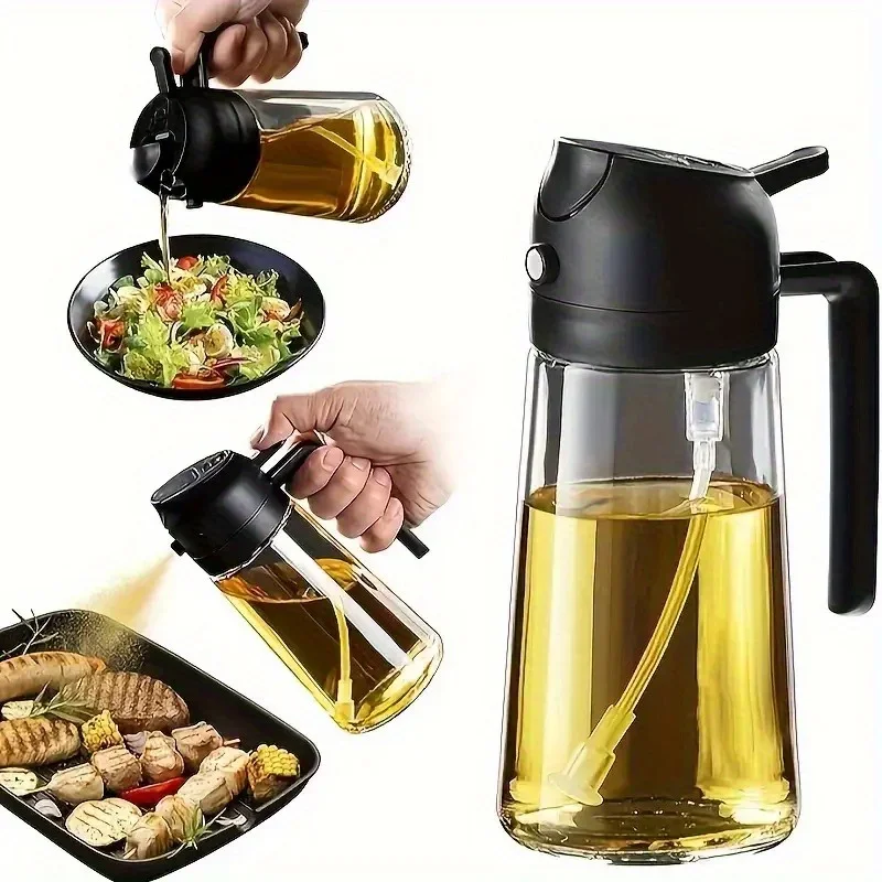

Automatic Flip-Top Oil Mister – BPA-Free 16oz Refillable Sprayer for Olive Oil, Vinegar & Dressings