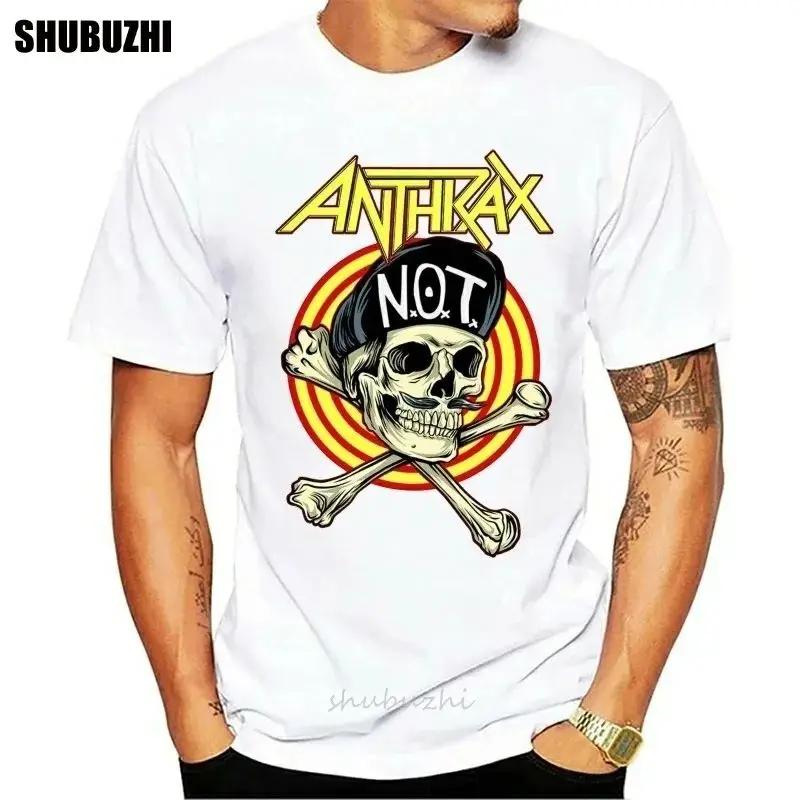 ANTHRAX PUNK ROCK BAND GRAPHIC MEN T-SHIRT Cotton Tshirt Men Summer Fashion T-shirt Euro Size Graphic T Shirts