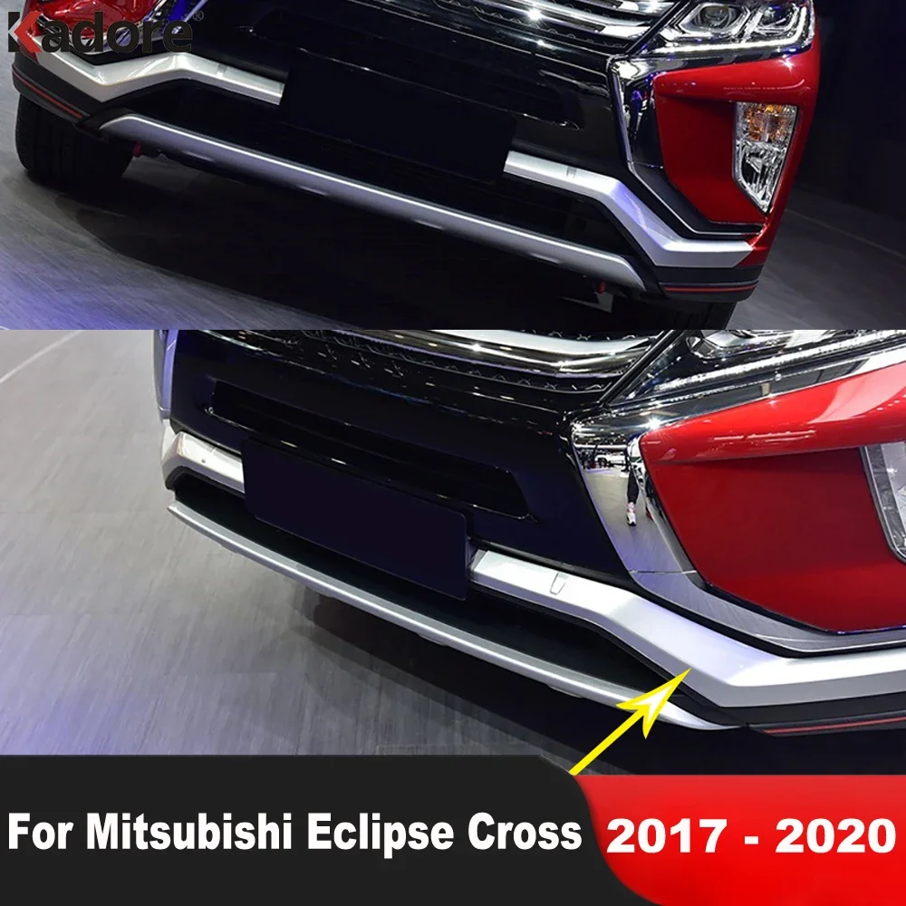 

For Mitsubishi Eclipse Cross 2017 2018 2019 2020 Matte Car Front Bumper Corner Cover Trim Protector Guard Trims Accessories