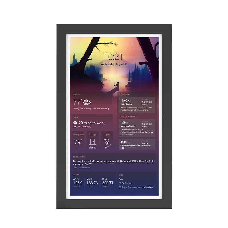 

High Performance Digital Calendar Smart Interactive Display NFC POE Photo Frame Touch Screen Android Tablet