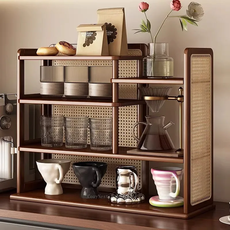 Desktop Organizer Shelf, Multi-Tier Storage Rack for Home Office & Kitchen, Space-Saving Display Stand