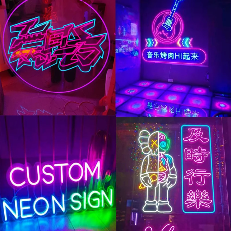 

INS wind neon luminous word custom led net red grill bar decoration