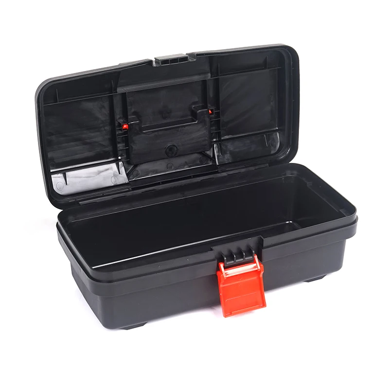 15-Inch Plastic Toolbox, Heavy-Duty Storage Case for Tools & Hardware, Durable Plastic Construction