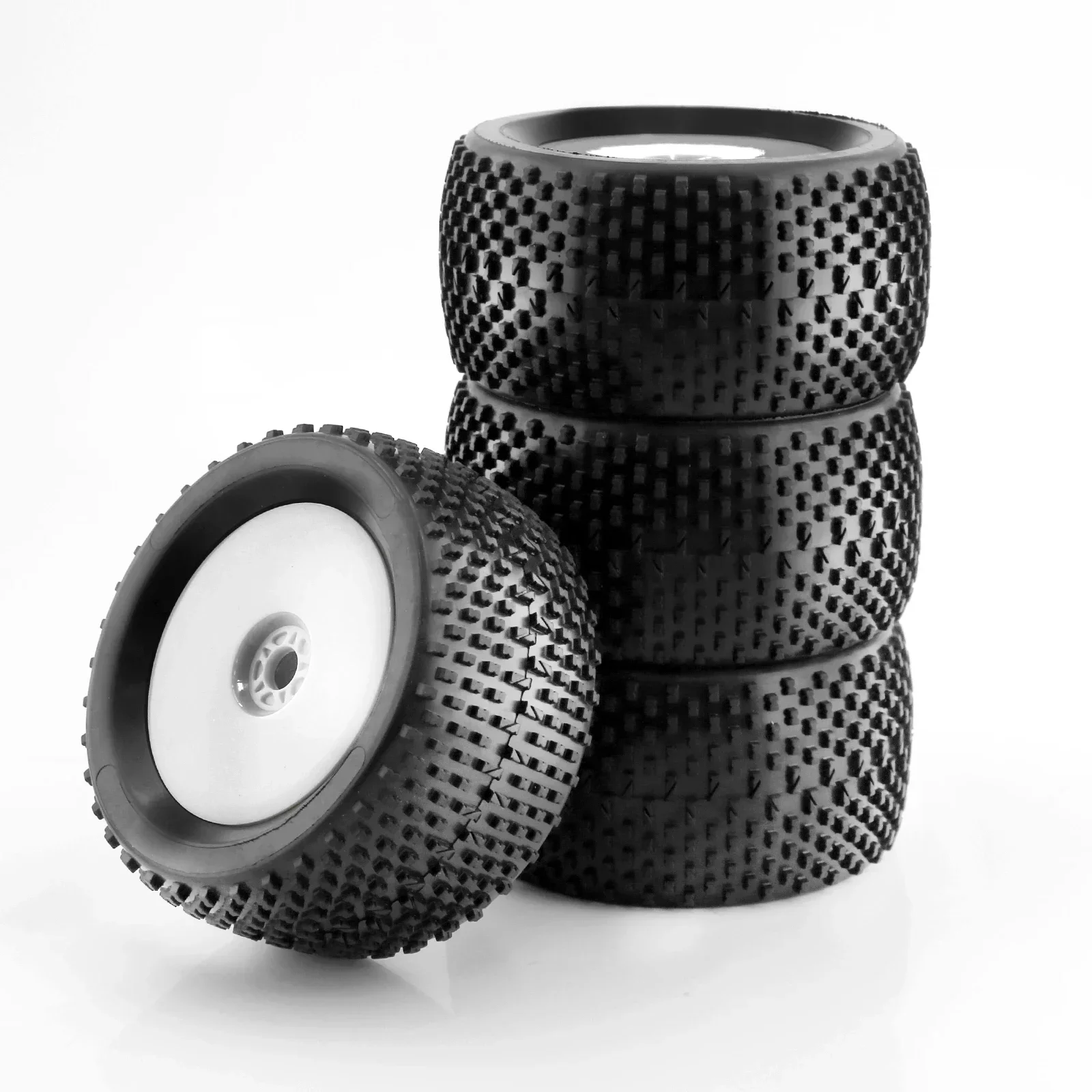 4PCS 140mm Off Road Buggy Tires Wheel 17mm Hex Hubs for 1/8 RC Racing Car 4WD Nitro HPI HSP BAZOOKA CAMPER Kyosho ZD Update Part