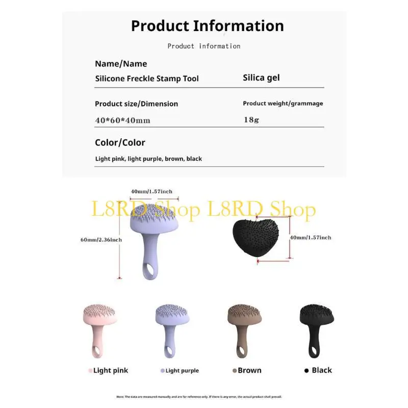 L8RD Freckle Stamper Multiposoluti bellezza Accessori per il trucco facili da usare Strumento timbro silicone per vari