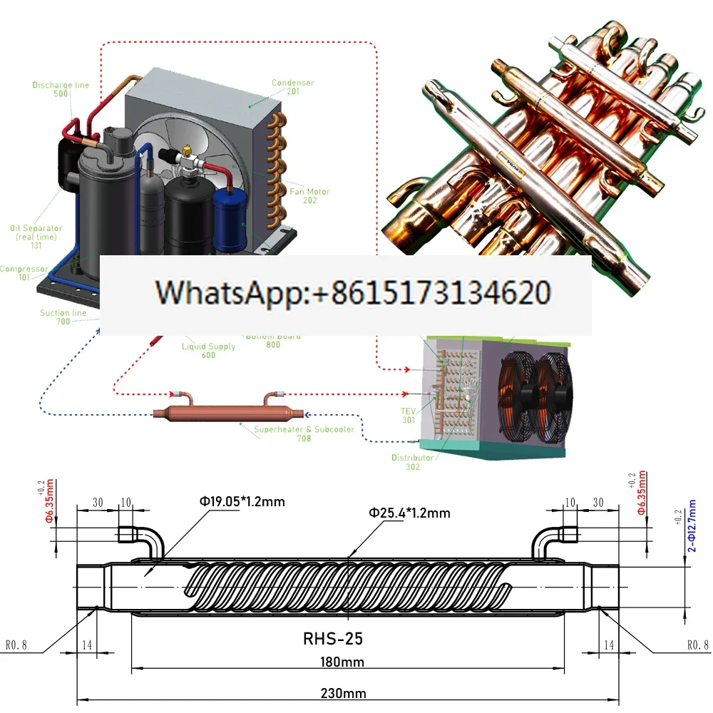 RHS25 refrigeration economizer makes throttle valve