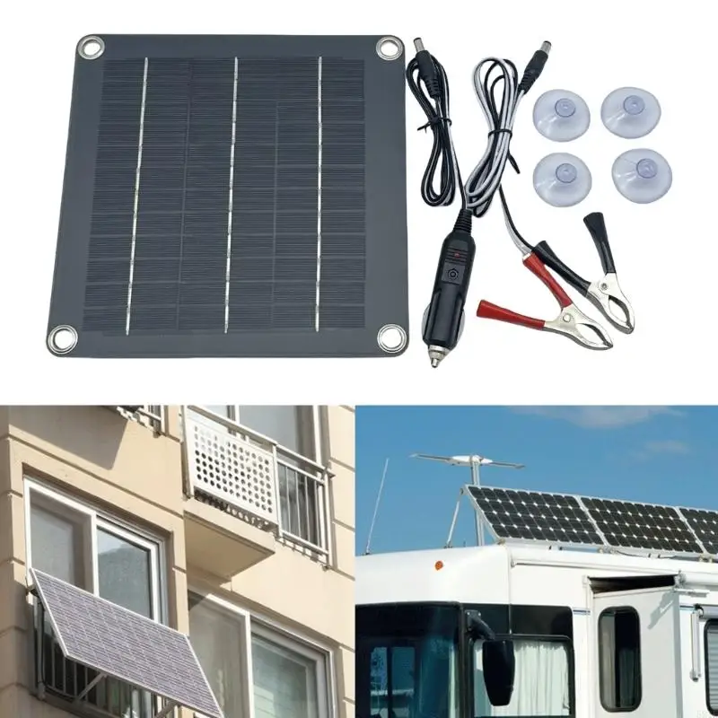 Pannello solare 581E con filo 10w 12V incolle gocciolante solare Pannello solare Modulo sistemi in silicio in