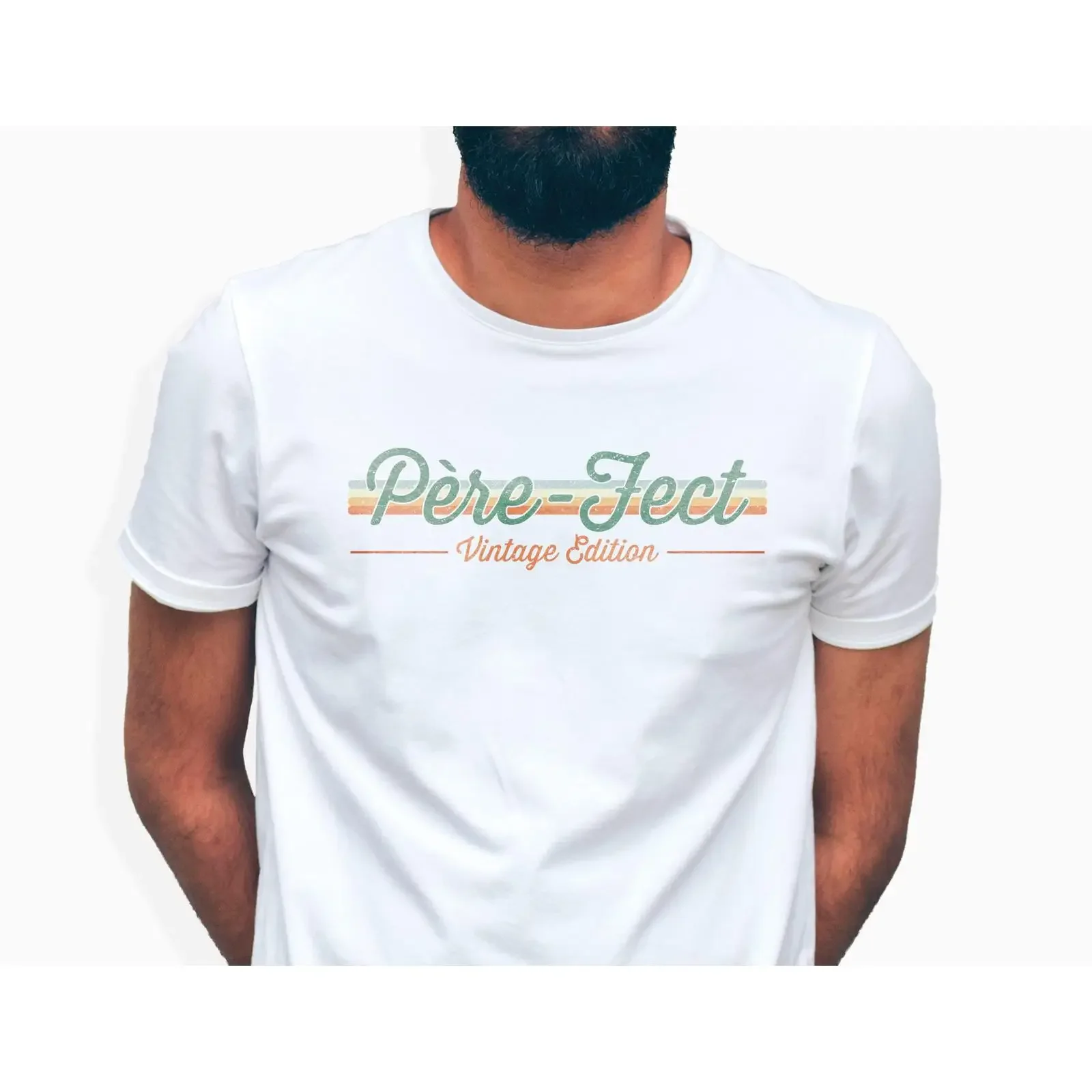 Original Vatertags-T-Shirt im Vintage-Stil, Vater ist der Beste für den perfekten Geburtstag, Vintage-Washed-Mode, Herren-Grafik
