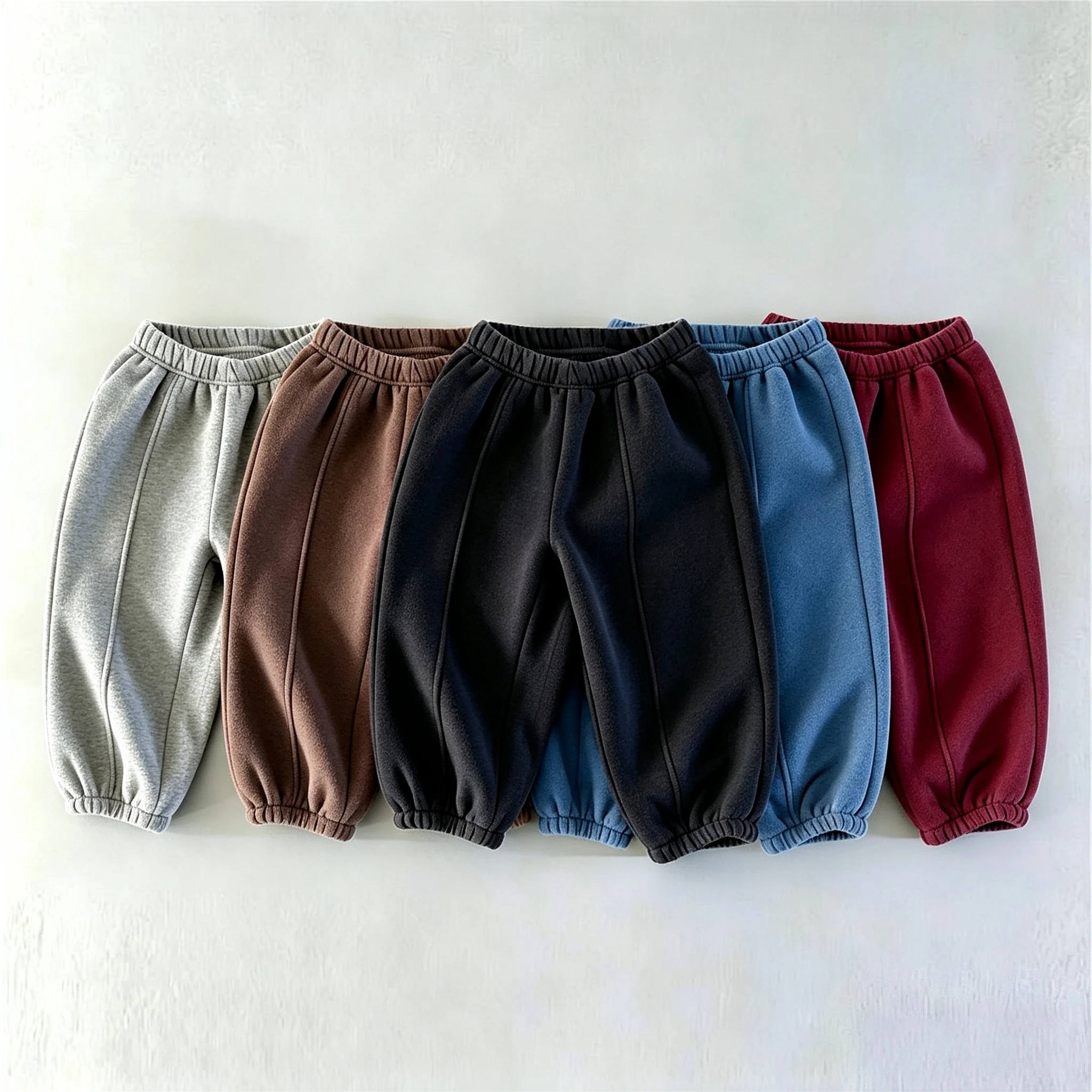 Fall Winter Boys Clothes Casual Sweatpants Solid Color Simple Versatile Kids Trousers Children Thicken Warm Korean Sports Pants