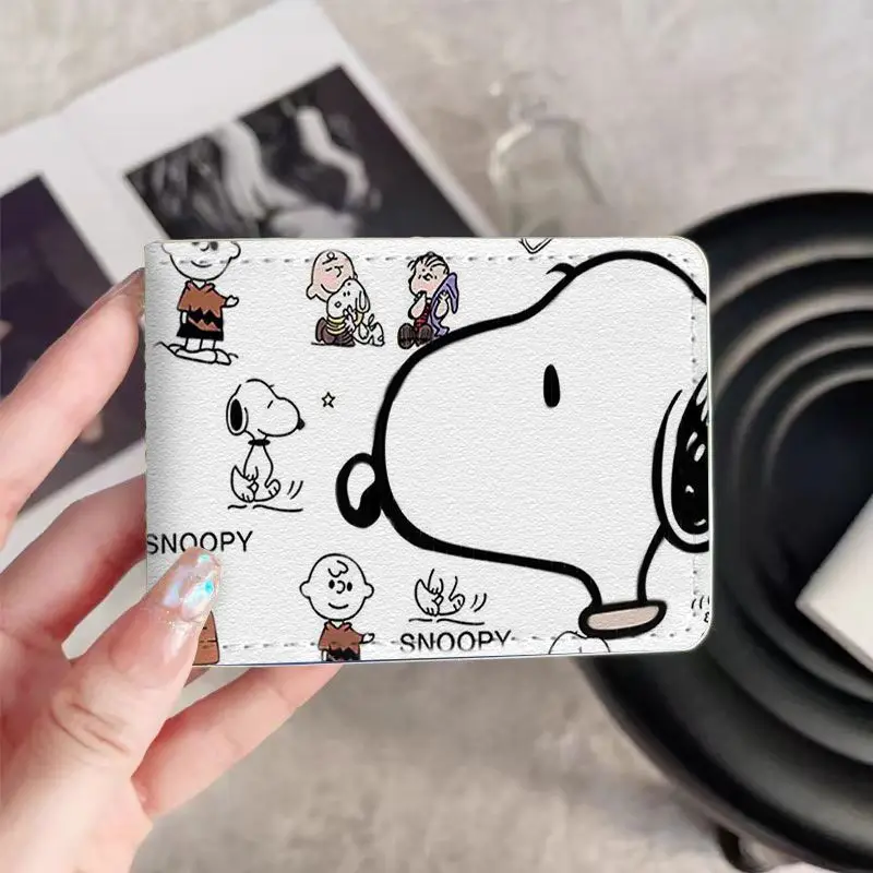 Snoopy Cute Cartoon Driver's License Protective Card Holder Two-in-one Driving License Motor Vehicle Booklet Leather Case